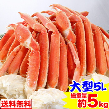 大型5Lボイルずわいがに肩脚10～12肩(総重量約5kg) 茹で ボイルずわい ボイルズワイ ボイルずわい蟹 ずわい蟹 ズワイ蟹 ］