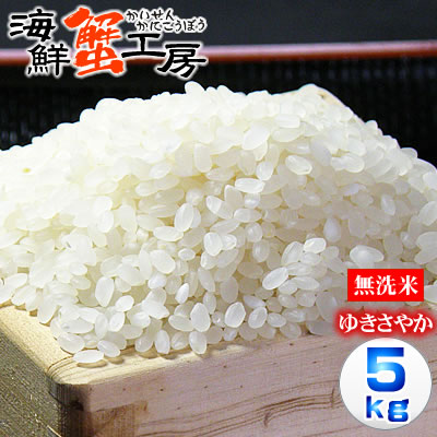 お米 5kg 送料無料 北海道産 鵡川米 ゆきさやか 精米 無洗米 ノーブレンド単一米 お取り寄せ グルメ 北海道 ギフト 御祝 御礼 誕生日祝 内祝 プレゼント 残暑見舞 お中元 父の日 母の日 ご注文確定後に精米してお届けします