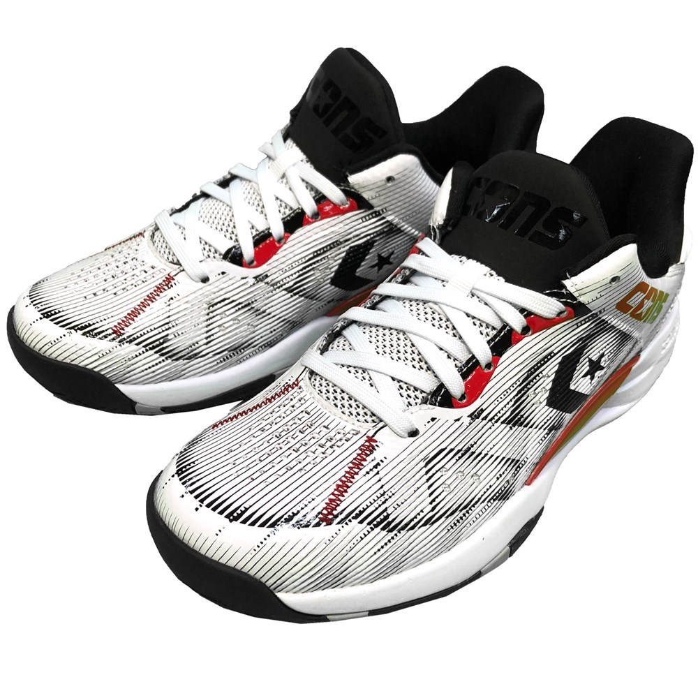 コンバース バッシュ CONS ACCELERATOR LOW ホワイト×レッド バスケット シューズ 33500390|カニエスポーツ