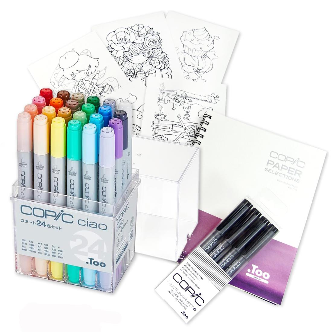 コピック(COPIC) Too コピック チャオ スタートボックス 24色 日本製 多色 イ ラストマーカー マーカー マーカーペン…|感花店