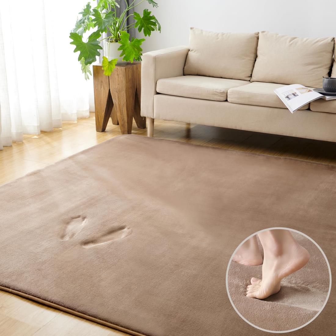 楽天市場】Keusnix カーペット ラグ 低反発 極厚25mm 滑り止め付 厚手