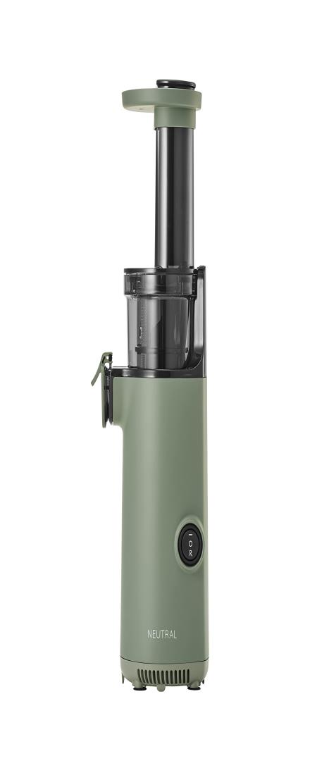 NEUTRAL ミニスロージューサー 搾りカス分離 小型 ジューサー 低速回転 酸化しにくい フレッシュジュース グリーン NR-K-BD4-GR