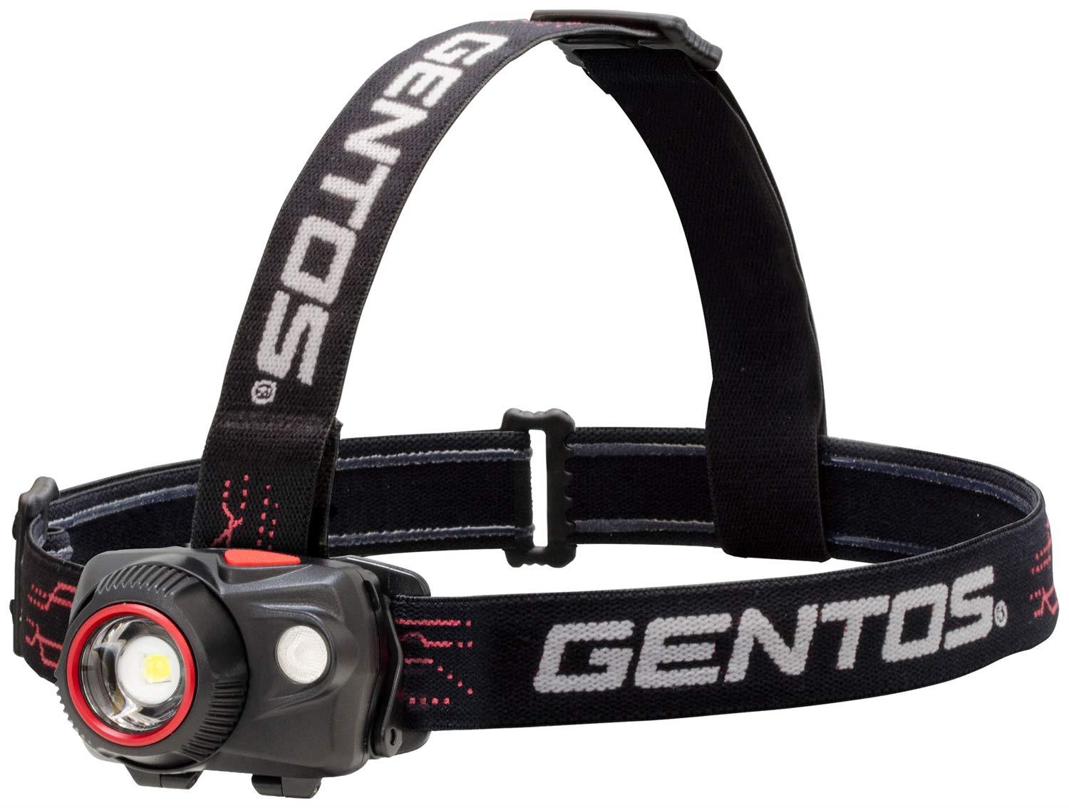 GENTOS(ジェントス) LED 前照灯 USB申し受ける式(専用申し受ける池/単4蓄電池) 320lm 御釣り ダブルはやりっ児 WS-343固定ディスク 赤いこと補欠選手LED