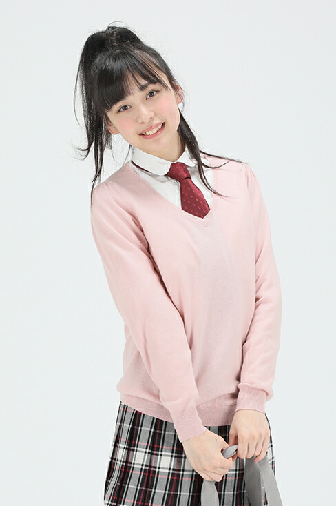 楽天市場 アウトレット 9 10 金 まで スクール セーター 女子 制服 無地 薄手 Vネック レース ネイビー ブラック グレー アイボリー ピンク ラベンダー スクールセーター 学生 通学 女子高生 高校生 中学生 かわいい なんちゃって制服 カンコー Cb0000 制服