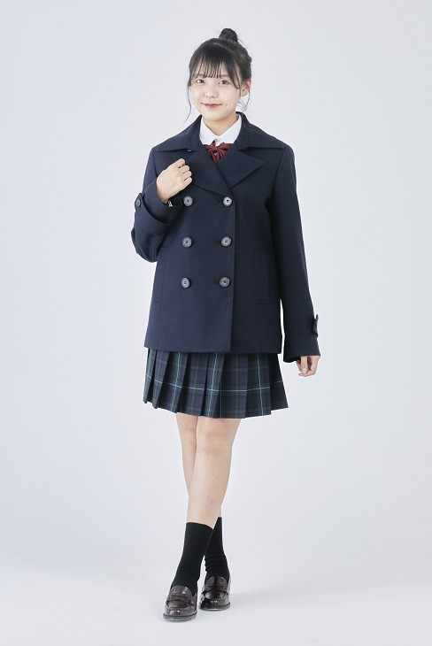 カンコー学生服公式ショップスクール学生服コート学生女子ピーコート学生女子スクールコート高校生ネイビー通学学生コート スクールコートpコート高校生 中学生学生女子高生定番なんちゃって制服カンコー