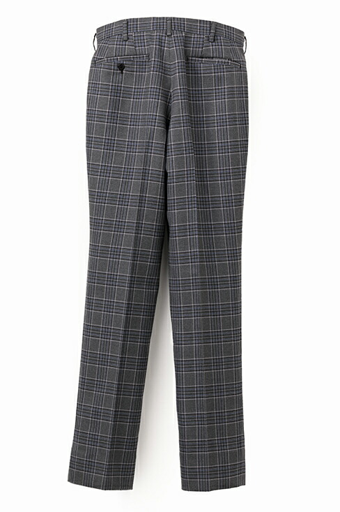 楽天市場 男子 高校生 制服 ズボン スラックス チェック グレー なんちゃって制服 ワンタック パンツ メンズ 毛 ウール スクール 通学 学生 学生服 カンコー 中学生 日本製 面接 Khs5m 制服専門店 カンコーショップ原宿