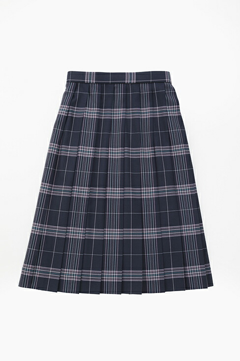 なんちゃって制服スカートチェック制服日本製カンコー(スクールスカートプリーツスカート冬毛ウール紺緑グレー学生服学生ネイビーグリーンピンクグレーロング丈ひざ下高校生中学生面接)KHS205