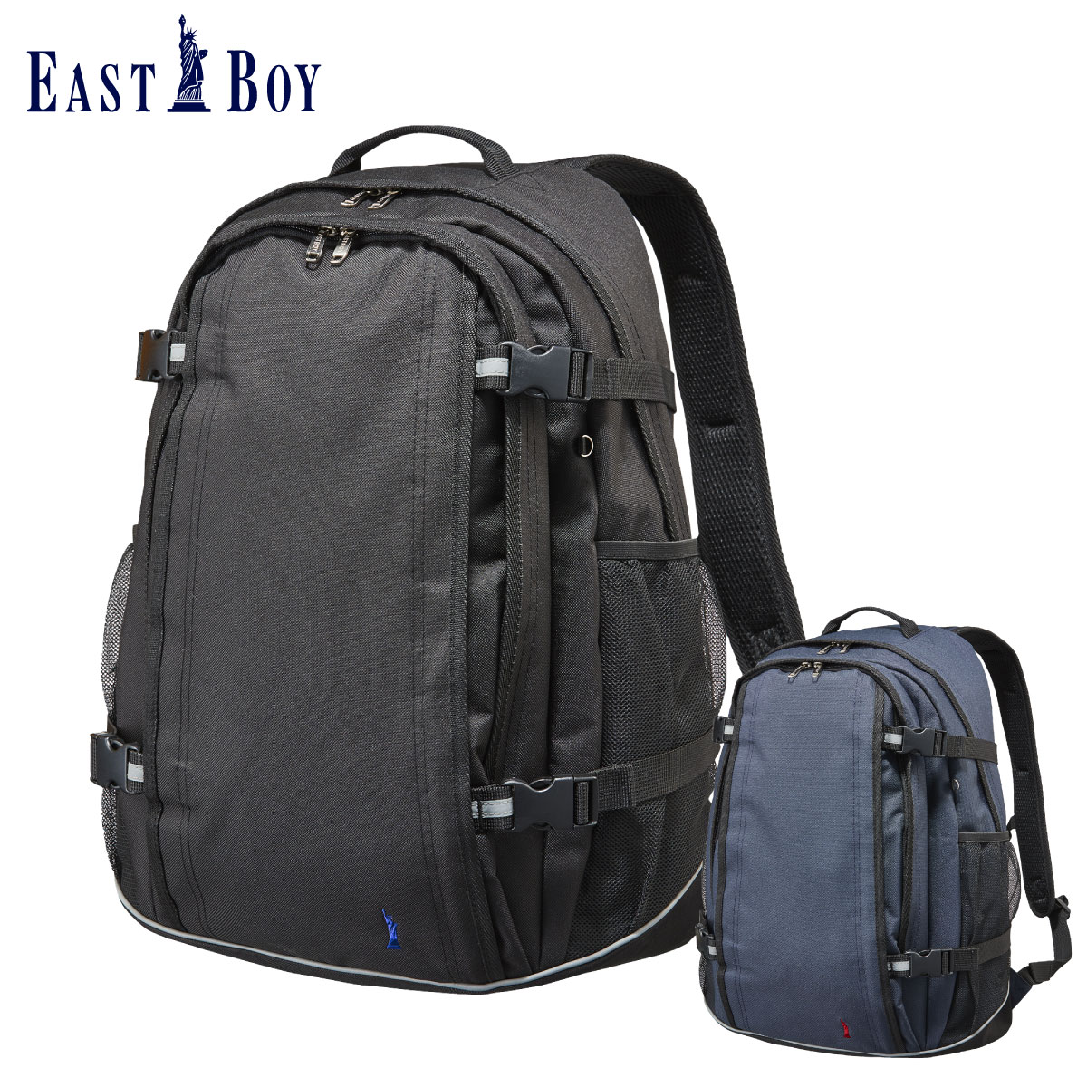 イーストボーイ 通学 リュック バッグ おしゃれ デイバッグ 大容量 かわいい カンコー 9076 ブラック 学生 黒 大きめ 女子 32l 中学 紺 高校 ネイビー レディース スクールバッグ Eastboy 通学カバン