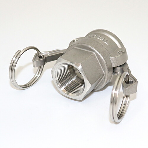 ステンレス鋼製レバーカップメネジカプラー（D印字機） 刃針×RcメネジKLD-163 Rc2”(50A)