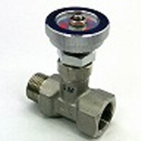 ニードルバルブ SUS　ニードル　Mini　Rオネジ×Rcメネジ SM-1033 | R3/8×Rc3/8(mm)