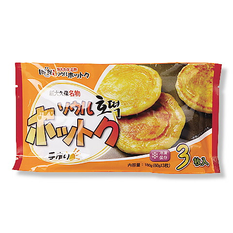 【楽天市場】[凍]冷凍ホットク3枚 新大久保名物 韓国市場 ソウルホットク：韓国食品コスメ楽天市場店