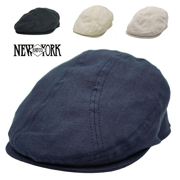 NEW YORK HAT ニューヨーク州かぶり笠 鳥打ち帽 ハンチング 旗がしら #6262 Linen 1900 リネン1900 今めかしい  20代 30代 40代 50代 60代 70代 年がしら 成人男性