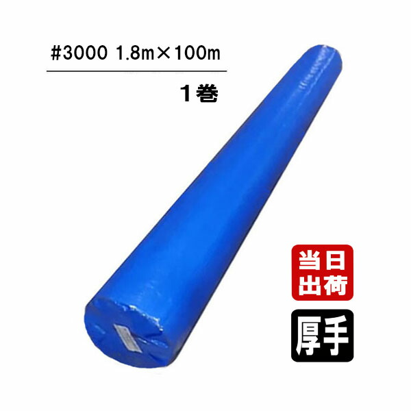 楽天市場】ブルーシート ロール #3000 1800mm x 100m 1.8m x