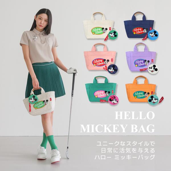 THEELLA THE ERA HELLO MICKEY BAG Hello Mickey Bag 550g Disney Stylish Lightweight Women's Popular Korean Shipping Disney Korea Certified Tote Bag Shoulder Bag Cross Bag 3 Way Bag Disney Mickey Mouse Magnetic Pockets 2 iPad