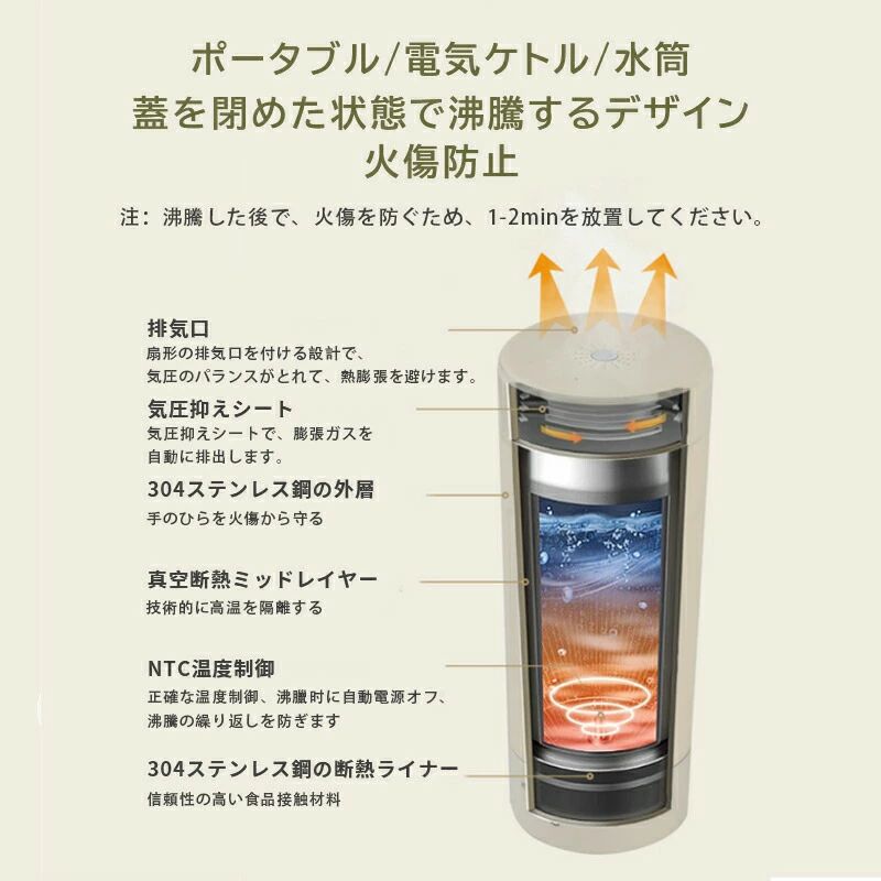 ット 小型 軽さ ミニ 明かり瓶 瓶 魔法瓶 ポット 携帯型 湯わかし 事務室 小型 軽さ 断熱 持ちはこび印字機