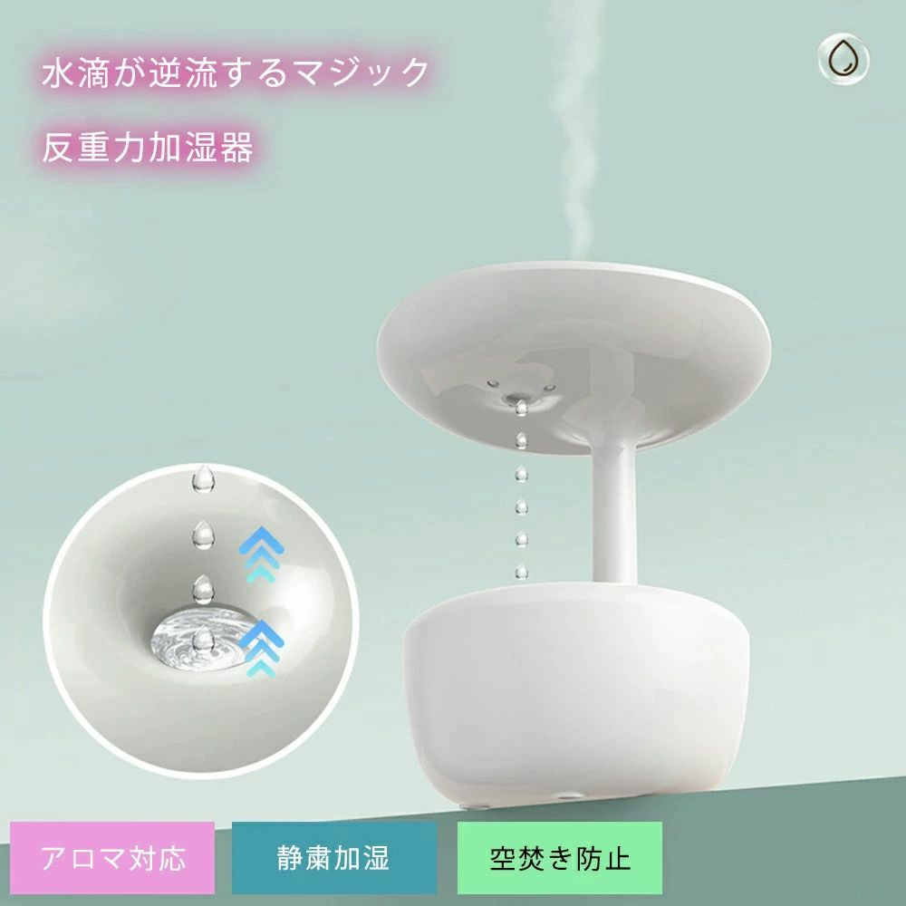 省エネ 軽量 卓上 上部給水式加湿器 タンク容量 アロマ アロマディフューザー 0.7L アロマオイル 加湿機 2段階調節|関西酒場ショップ