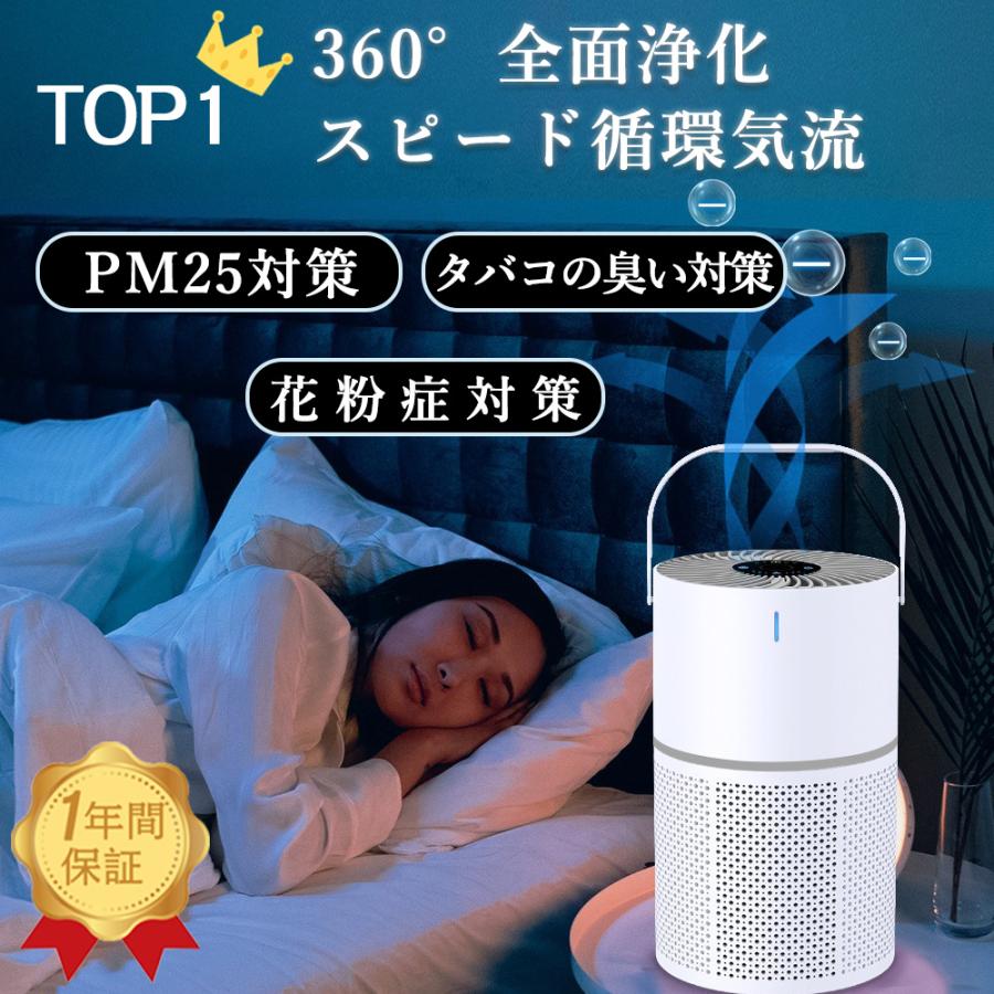 空気清浄機 13畳 ウイルス対策 車載 アレルギー 花粉対策 軽量 小型 省エネ 加湿なし PM2.5 除菌 活性炭フィルター USB マイナスイオン|関西酒場ショップ
