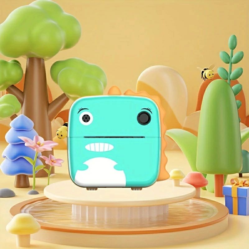 インテリジェントミニカメラ6.1cm HDスクリーン 写真撮影可能 デジタル一眼レフ小型プリンター付き 前後フリップレンズカメラ やクラスメートへのプレゼント安い 2024 新型