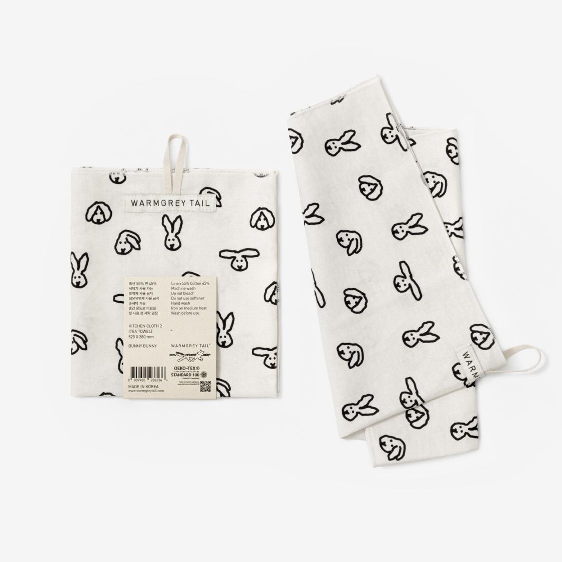 ラグ・カーペット WARMGREY TAIL BUNNY BUNNY DOORMAT WARMGREY TAIL BUNNY BUNNY DOORMAT