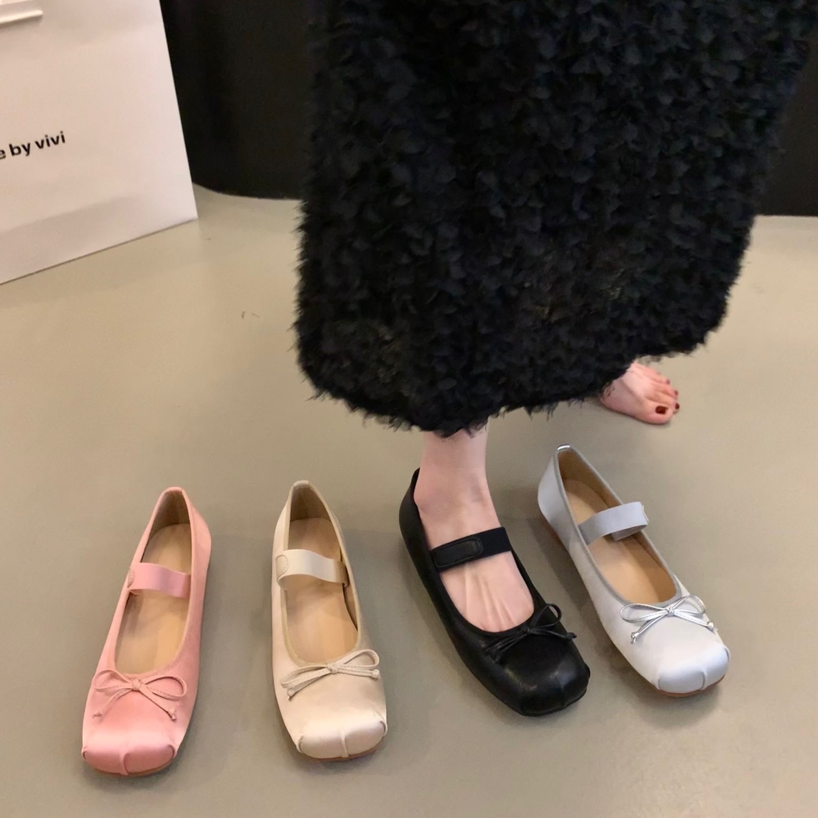 バレエコア 厚底 ストラップシューズ メリージェーン リボン Shoes in Closet フォーマルシューズ 軽量厚底 ヒールアップ