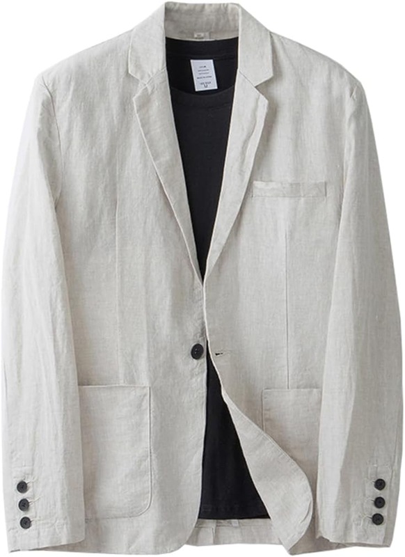 春夏 テーラードジャケット メンズ 綿麻 夏時上衣 執務室 心地好い jacket for men 薄軽 今めかしい 分かりやすい 無地 好いたらしいめ 通い 馬鹿でかい大きさ E0605B