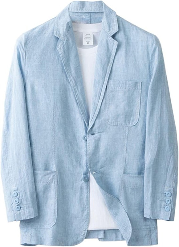春夏秋 長袖 テーラードジャケット メンズ 綿麻スポーツジャケット 羽織 厚地の外套 軽さ 薄っぺら 細身 か細い 心地好い 商行為 無地 今めかしい E0417A