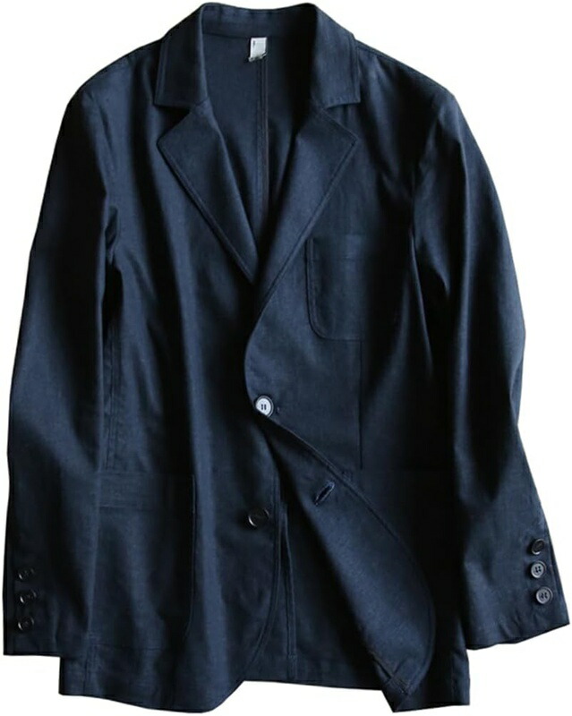 春夏用 テーラードジャケット メンズ 夏時上衣 綿麻 執務室 心地好い jacket for men 薄軽 今めかしい 分かりやすい 無地 好いたらしいめ 通い 馬鹿でかい大きさ E0605A
