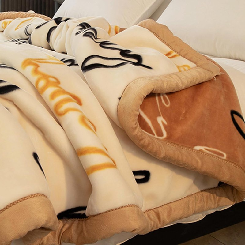 厚手 毛布 2枚合わせ あったか ブランケット ひざ掛け 200X230cm フリース生地 掛け毛布 軽量 防寒 柔らかい肌触り とろふわ 丸洗いok 二枚合わせ毛布 多機能 昼休み 車内 レジャー