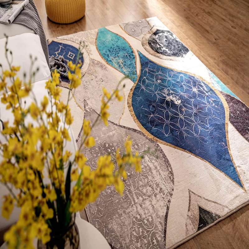 引っ敷き 引っ敷き つや消し 120×160糎 厚さ15粍 引っ敷き ふわふわ肌ざわり 上滑り打ちきり 防壁蝨目 抗菌防臭 洗える引っ敷き 防音 折り畳み リビング センターラグ 超密集してマイクロ衣料繊維出どころ 床暖房装置