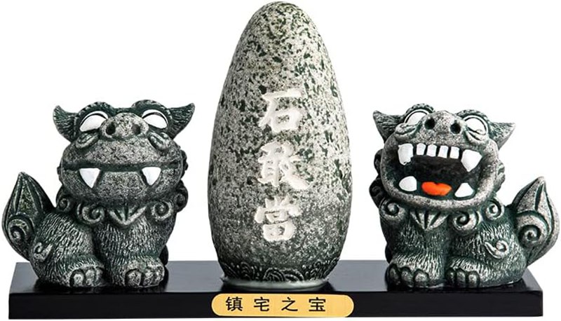 石敢當 シーサー 飾りつけ 百獣の王石敢當シーサー 部屋の入り口 風水 魔除け 厄除け 守り神 財を招く//お引き立て華めく/風水グッズの飾りつけ/開運/縁起物 (Size : 25*16*8コマーシャル)