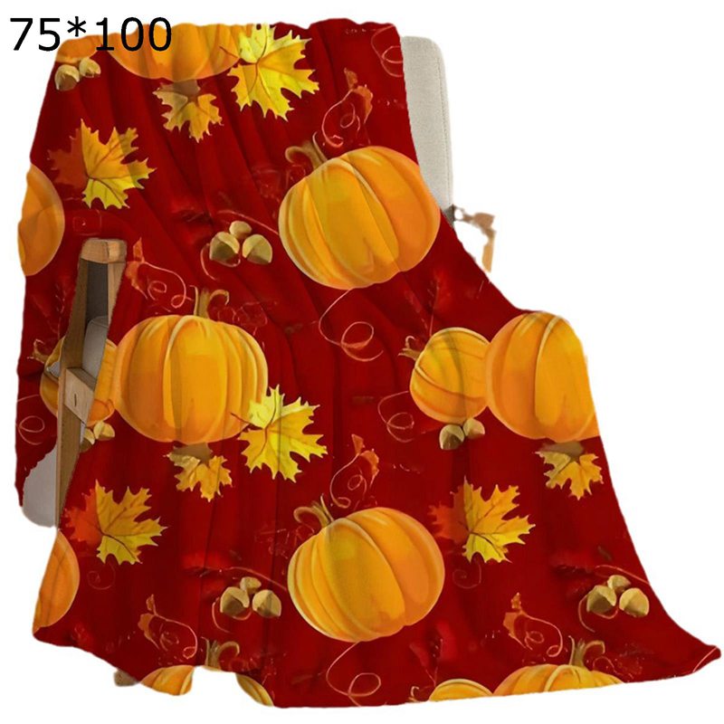 膝掛け 毛布 プリント ハロウィン カボチャ もうふ ふわふわ もこもこ毛布 ブランケット 暖かい毛布 毛布と掛ふとん兼用 ひざ掛け ソファ毛布 冬用毛布 柔らかく 冷え対策 丸洗い可 あったか 感謝祭