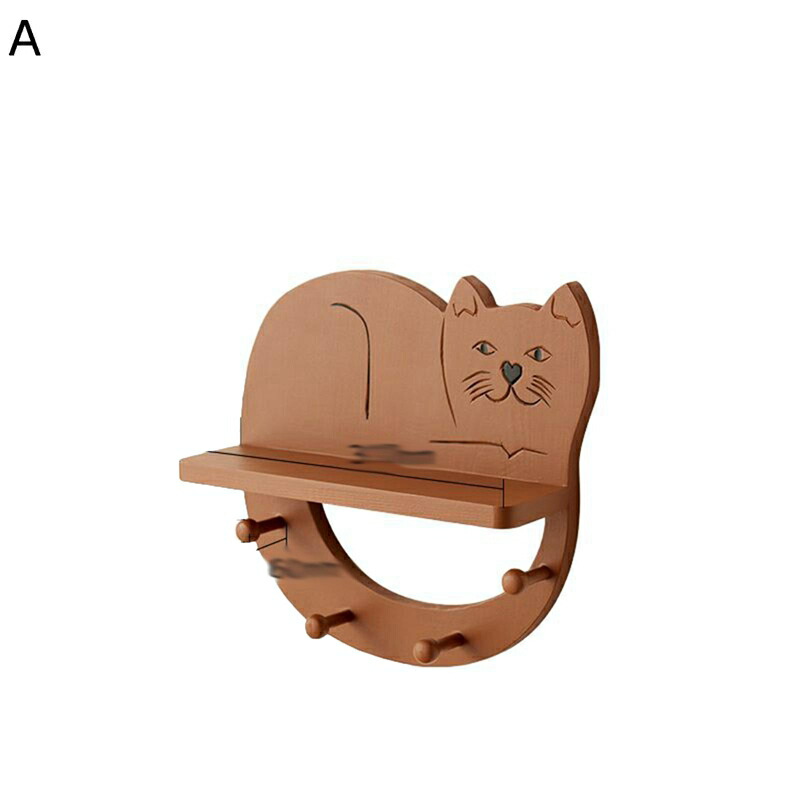 かざり付ける飾りつけ引っ掛かり 木製引っ掛かり 猫形 面白可笑しい 愛くるしげ 釘型引っ掛かり お召しもの掛け かぶり笠掛け 厚地の外套掛け 壁かけ棚 用材 子供部屋飾りつけ 据え置き飾り気の無い お部屋飾りつけ 臥し所 部屋の入り口 御茶の間 洗面所 飾棚 納める調度品 赤ちゃん 耐荷重20kg