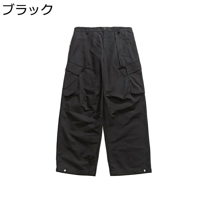 カジュアルパンツ 機能風 カーゴパンツ メンズゆったり ルーズシルエット おおきいサイズ ストレートパンツ 普段着 ウオーキング 散? 日常 旅行 シンプル ワーク レトロ マルチポケット｜感謝マーケット