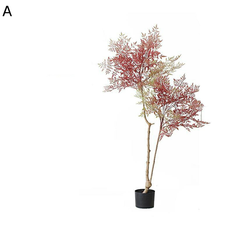 フェイクグリーン ナンテン インテリアグリーン 大型緑葉 リアル 人工観葉植物 本物そっくり 人工植物装飾 観葉樹 人工葉っぱ ベランダ お世話不要 枯れない 屋内/屋外装飾 ホームガーデン|感謝マーケット