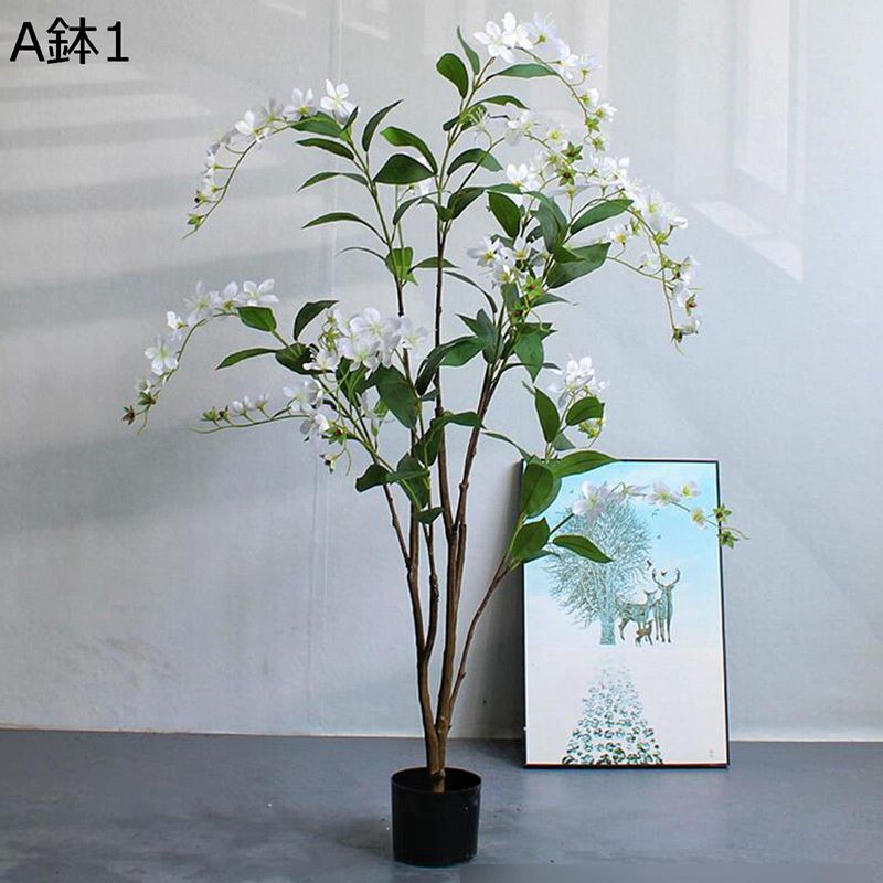 フェイクグリーン フェイク花 茉莉 鉢植え 造花アイビー リアル 人工葉っぱ 造花インテリア 大型 人工観葉植物 本物そっくり 観葉植物 観葉樹 枯れない 玄関 庭園 喫茶店 ガーデン飾り リビングルーム|感謝マーケット