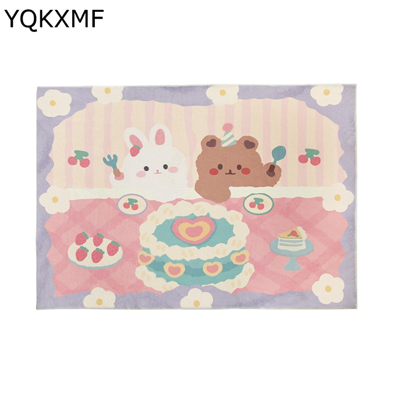 熊と兎 引っ敷き 引っ敷き 引っ敷き 御姉さん 赤ちゃん キッズ シャギー 愛くるしげ 立ち会い場引っ敷き ふわふわ ホンブルグ帽 もこもこ 太鼓腹 臥榻片方 りピングラグ 女性議長引っ敷き 差し上げ物 新生きて行く