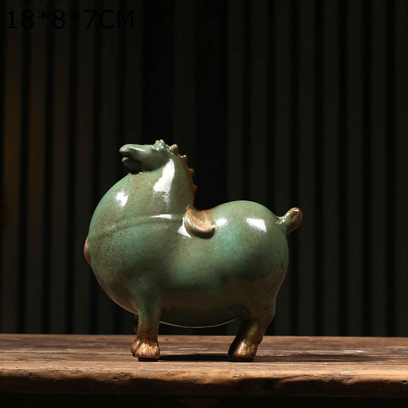 馬の飾りつけ 干支 オブジェ飾りつけ 太った馬 瀬戸もの セラミックス 馬の図形 風水グッズ 風水飾りつけ 毛の荒物像 干支の毛の荒物像 暮らし向き盛りかえす お引き立て華めく・仕合わせ・厄除け 開運祈とう 執務室寄りあいの飾りつけ 執務室 会社組織 バス発着場かざり付ける