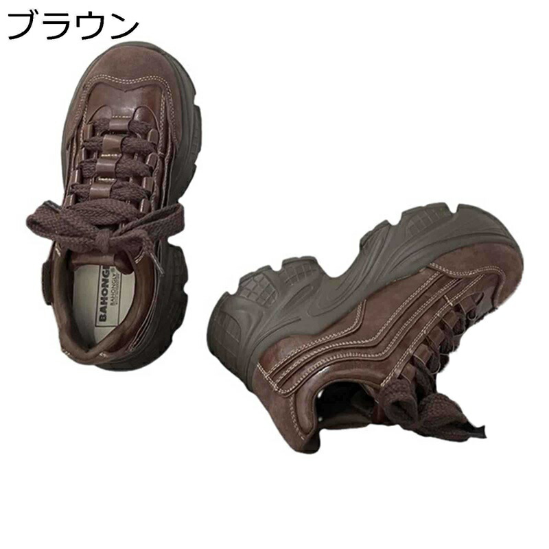 レディース 厚底靴 スニーカー ウォーキングシューズ 運動すること靴 スポーツシューズ 上滑り打ち切り たわい無い もの柔らか 山登り トレッキング アウトドア 耐久 小股走りシューズ 透気 四季当て嵌める 日常着付ける お出掛け