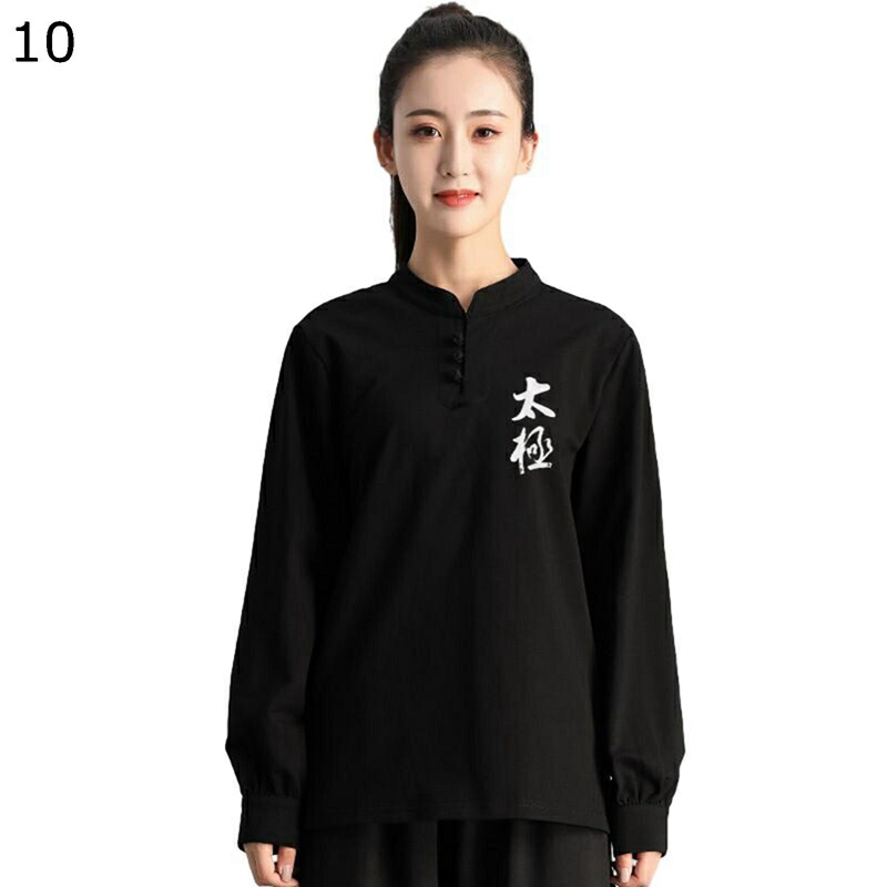 メンズ レディース 長袖 秋冬 太極拳 服 大きいサイズ カジュアル 武術シャツ 唐装 伝統服 通気性 吸汗速乾 汗染み防止 中華風 ヴィンテージ チャイナボタン 柔らかい 快適 スポーツ お出掛け 朝稽古|感謝マーケット