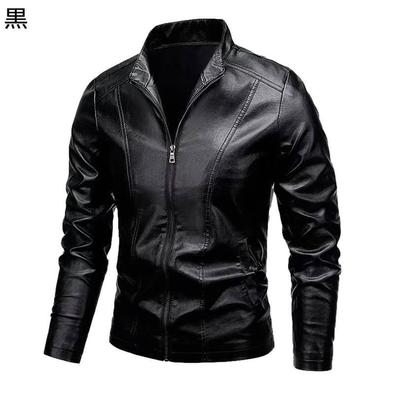 立ちネックレザージャケット メンズ ライダースジャケット 合皮ジャン 防寒 撥水 フェイクレザージャンパー PUアウター 裏ボア 秋冬服 ボアブルゾン オートバイ ショート丈 着痩せ 男性 普段用