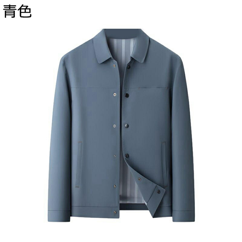 ビジネス ジャケット ショート丈 メンズ 折り襟 スリム 薄手 コート ブルゾン アウター 長袖 ボタン 秋冬用 ボタン ゆったり カジュアル 中年 お父さん ビジカジ 40代 50代 60代 プレゼント 通勤｜感謝マーケット