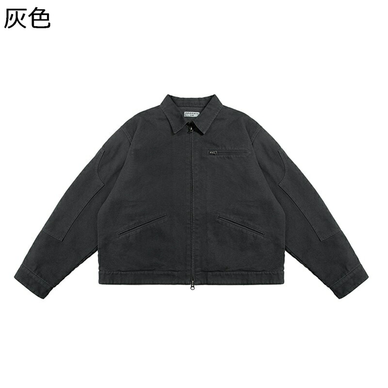 上衣 厚地の外套 防寒上衣 メンズ 長袖 遊撃手丈 M～XL 折り襟 ルース 遊撃手上衣 羽織り アウター 秋服 厚地の外套 防寒お召しもの ファスナー 飛翔上衣 ふミリタリー上衣 防風