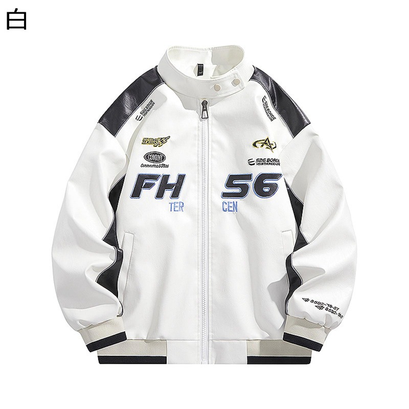 レザージャケット メンズ PUレザー ライダースジャケット 革ジャン 切り替え バイクジャケット 革コート 防寒 防水 防風 クールジャケット オシャレ 秋冬服 ビックシルエット 上着 アウトドア｜感謝マーケット