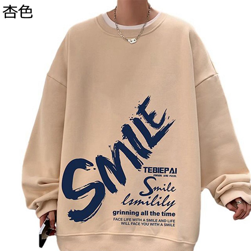 プルオーバー トレーナー メンズ 長袖 クルーネック パーカー ストリート 英字柄 プリント Tシャツ 大きいサイズ カジュアル ゆったり おしゃれ ファッション 通気性 耐摩耗 青年 普段着 お出掛け パーティー
