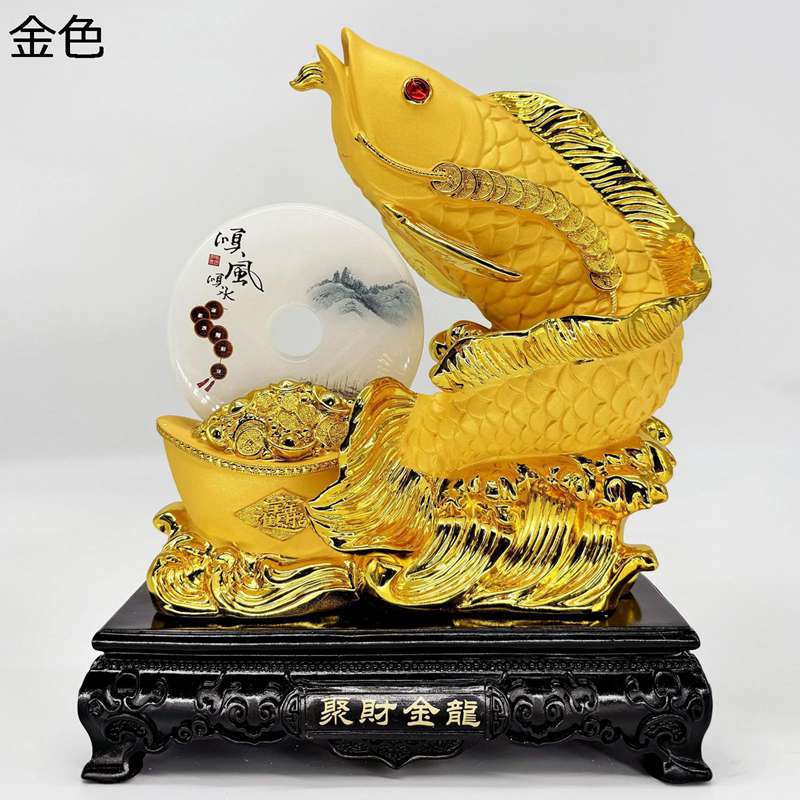 オブジェ 金魚 開運グッズ 金竜魚 ゴージャス金魚 きんぎょ キンギョ ゴールド 置物 ポリレジン 面白グッズ インテリア雑貨 置き物 開運 プレゼント 贈り物 お誕生日 お祝い 雑貨 おもしろ 茶寵 茶道具|感謝マーケット