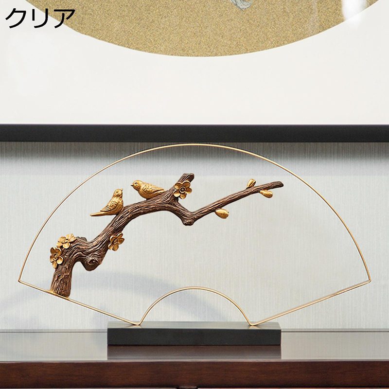 鳥 とり 置物 庭 扇形 オーナメント リアル そっくり 禅の意 デコレーション オブジェ ガーデン オブジェ インテリア 飾り 新中式 ヴィンテージ ギフト 装飾 工芸品 アクリル コレクティブル 茶室|感謝マーケット