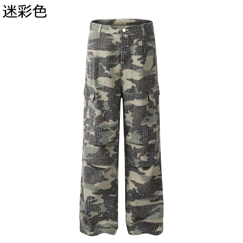 チノパンツ カーゴパンツ 迷彩 ワークパンツ ミリタリーパンツ レディース メンズ 軍事風 春用 秋着 カジュアル 着痩せ ゆったり 吸湿速乾 通気 冷え防止 紳士服 通勤通学 グリーン｜感謝マーケット