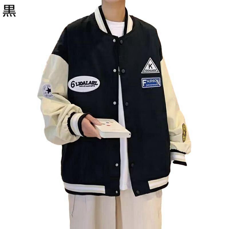 スタジャン ジャンパー メンズ アメカジジャケット 暖かい 裏ボア ワッペン飾り 防風保温 野球服 スタジアムジャンパー ヴァーシティ 春秋冬 オーバーサイズ ブルゾン ファッション 男女兼用