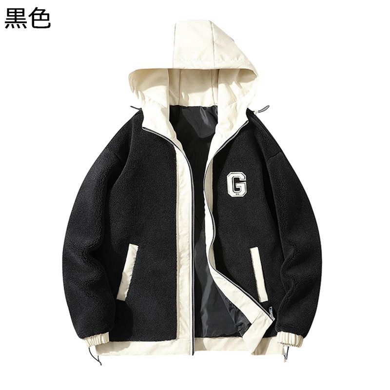 メンズ上衣 ボンネット付き添い人 ボア上衣 フリースコート防寒着 朦々たる ベイスボール服 上衣 前掛け 綿服 裏起毛 濫りがわしい ゆったり 心地好い 冬服 秋着 保温 アウトドア