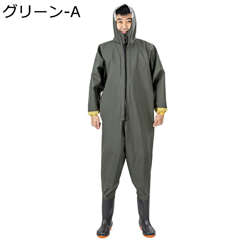 全身防水ウェーダー 胴長靴 釣り用スーツ 作業着 清掃 作業 雪かき 梅雨対策 ラジアルソール ヒップブーツ 渓流 川 海 田植え 水仕事 防水 防撥/防風/防汚 防滑 酸 アルカリ 抵抗 レインシューズ|感謝マーケット